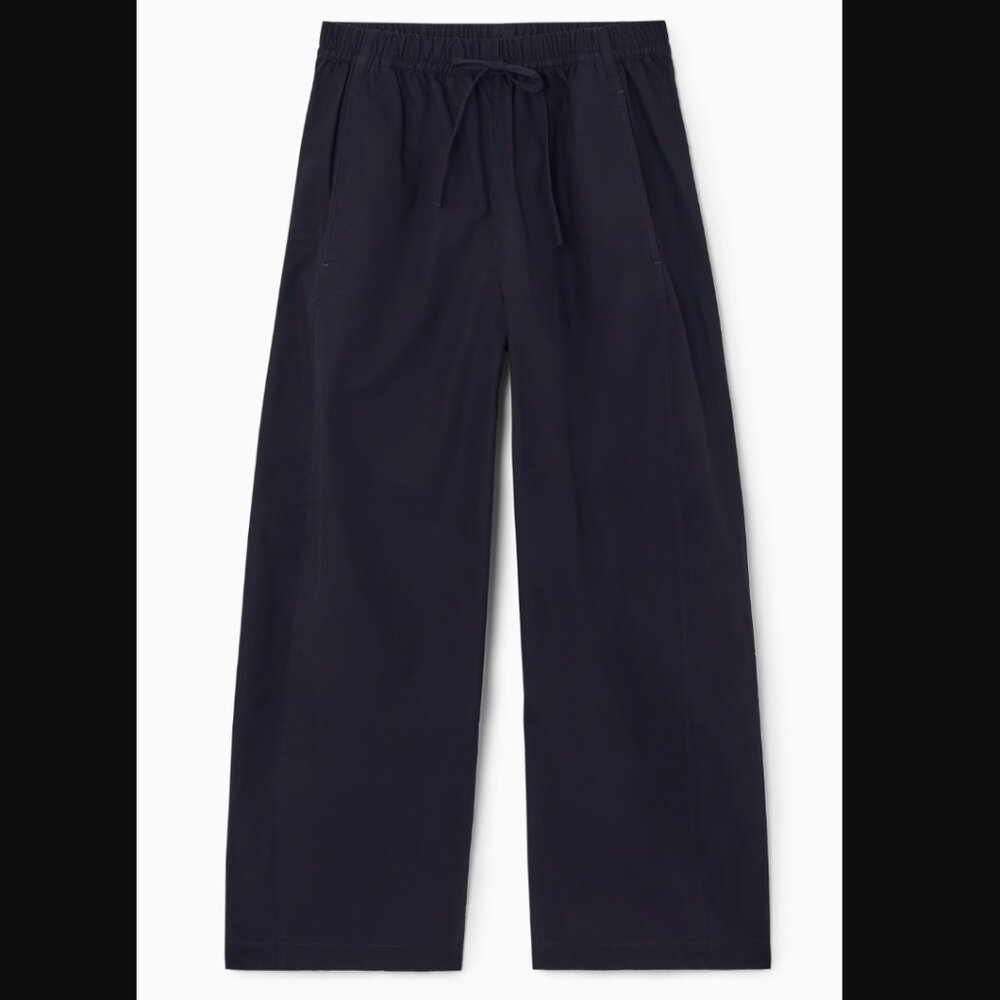 Elasticated Barrel-Leg Pants